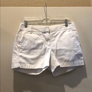 J. Crew White Chino Shorts